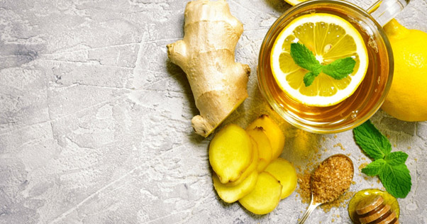 دمنوش زنجبیل برای نفخ معده