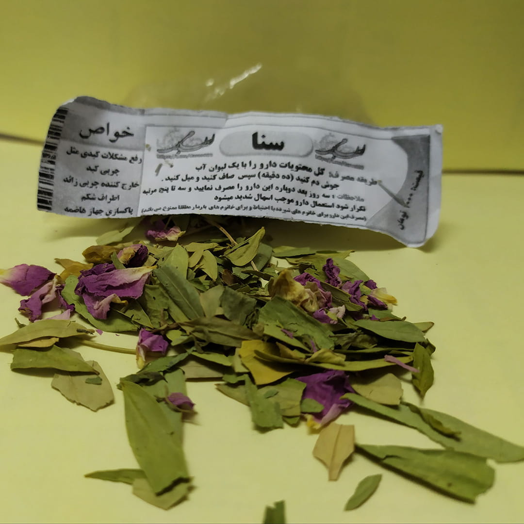 برگ سنا و گل محمدی برای لاغری